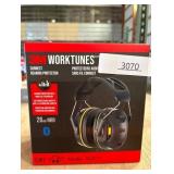 3M WorkTunes 24 dB Over-the-Head Hearing Protector Earmuff 