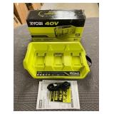 RYOBI 40V 3-Port Sequential Fast Charger
