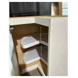Arlington Vesper White Plywood Shaker Stock Assembled Corner Kitchen Cabinet 