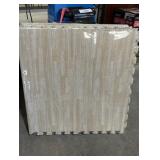 24 in. x 24 in. x 0.47 in. White Wood Grain EVA Interlocking Foam Floor Mat