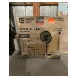 Adjustable-Height 20 in. Shroud Oscillating Pedestal Fan