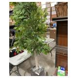 6-Foot Ficus Tree in Copper Metal Planter