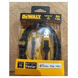 DW Reinforced Braided Cable for USB-A to USB-C 6 ft.