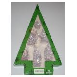 NEW Festive Voice Nativity Figures 6 Count Clear Acrylic Christmas Display