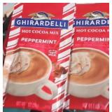 2 PACK. Ghirardelli Peppermint Hot Cocoa Mix Packets