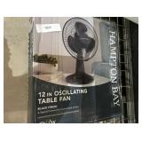 Hampton Bay 12 in. 3-Speed Oscillating Personal Desk Fan