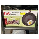 T-fal Easy Care Nonstick Cookware, 20 Piece Set, Red