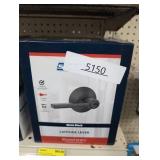 Schlage Latitude Matte Black Entry Door Knob 1-3/4 in.