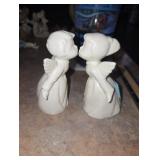 Kissing angels, boy and girl set