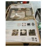 My Texas House 33 Round Fluted Faux Stone Finish Gas Fire Pit
