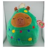 Lijjian Capybara Plush Toy in Christmas Tree Outfit