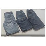 3 pairs of boys jean shorts size 10 -CONSIGNMENT