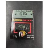 Drywall Screw, #10 X 1-5/8 in, Steel, Flat Head Torx Drive, 112 PK