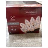 Celebrations Incandescent C9 Clear 25 ct String Christmas Lights 24 ft.