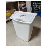 11.25 Gal. White Trash Can
