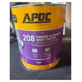 APOC High-Gloss Silver Fibered Aluminum Roof Coating 1 gal