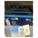 Leviton 15 amps 125 V Duplex White Outlet 5-15R 10 pk