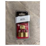 Master Lock 3/4 in. H X 7/16 in. W X 3/4 in. L Brass Pin Cylinder Exterior Padlock