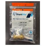 SharkBite 1/4 in. Push X 1/4 in. D Push Brass Coupling