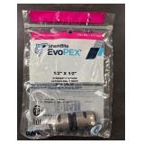 SharkBite EvoPEX 1/2 in. Barb X 1/2 in. D Push Plastic Coupling