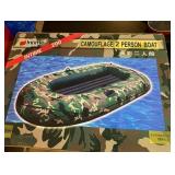 Camouflage 2 person inflatable raft