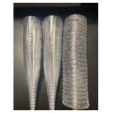 Prestee 24 Pack Disposable Clear Champagne Flutes