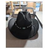 Black Felt Western Cowboy Hat