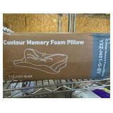 Contour memory foam pillow