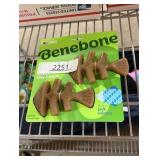 Benebone Tiny 2-Pack Fishbone Durable Dog Chew Toys