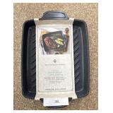 The Pioneer Woman 12 in Square Non-slip Handle Cast Aluminum Steak Pan