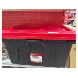 Hyper Tough 27 Gallon Snap Lid Plastic Storage Bin Container