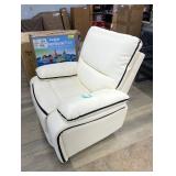 1 Pieces Manual Reclining Chair Bonded Leather 