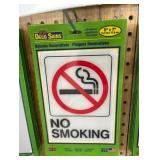 Hy-Ko Deco English White Informational Sign 7 in. H X 5 in. W