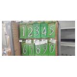 Reflective house numbers lot approximately 8 of each number