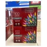 Celebrations Red Incandescent Mini Multicolored 100 ct String Christmas Lights 20 ft.