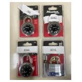 Lot of 4 Master Locks