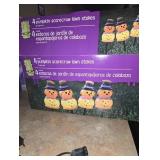 NEW Set of 4 Scarecrow lawn light up