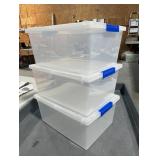 3 Storage Bins w/Lid