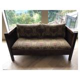 Original Stickley Handcrafted Slat-Back Couch - Upholstered Cushions