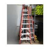 Pair of Werner Ladders - 8 and 12 Foot Heights