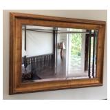 Regency Style Bevelled and Framed Wall Mirror