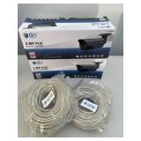 Two GW Security 5MP PoE Bullet Cameras – New with Cat5 Cables