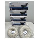 Four GW Security 5MP PoE Bullet Cameras – New with Cat5 Cables