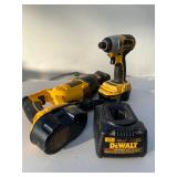 Pair of Cordless DeWalt Hand Tools –Impact Driver & Compact Drill