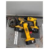 DeWalt Cordless Tool Trio – 18V Drill, Screwdriver & Impact Driver