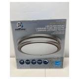 Energetic 1600246 LED Flush Mount Ceiling Light – 14" Frosted Glass