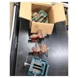 Three 4" Workbench Vices – Grizzly, Shop Fox, Home (Japan)