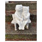 Cement Landscape Accent - Frog Couple and Bench