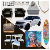 Important Works of Art and Design Cassina, Niermann Weeks, Lalique, Louis Vuitton Range Rover Sport