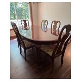 Thomasville Cherry Queen Anne Dining Set with Leaves
